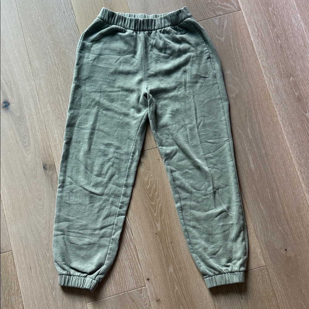 Hollister Sage Green Fleece Sweatpants
